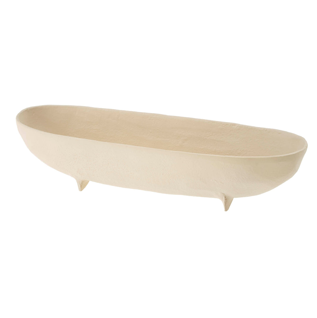Ivory Footed Metal Dish