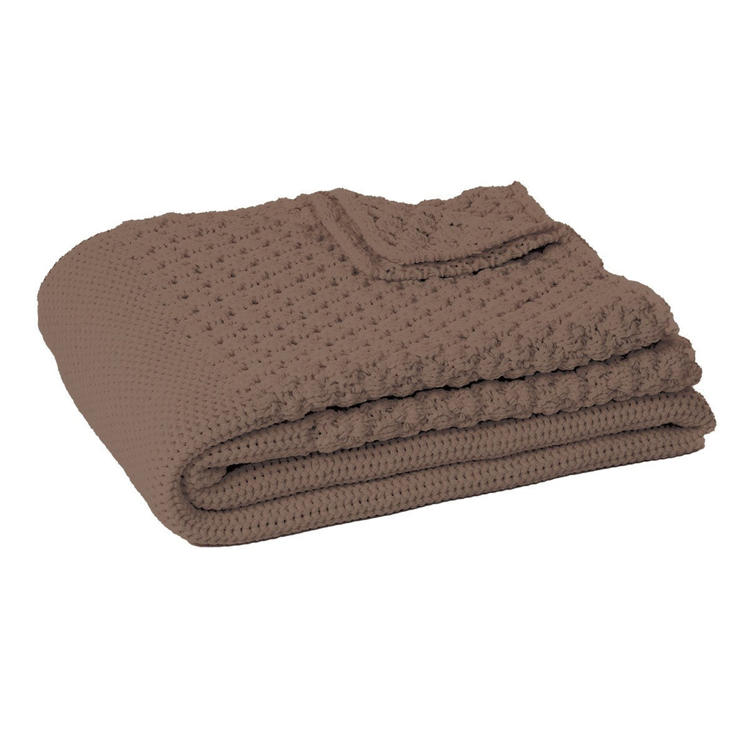 Toasted Basketweave Throw Blanket