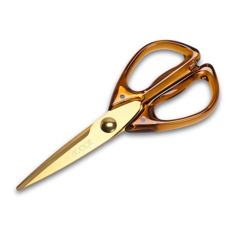 Translucent Amber & Gold Scissors