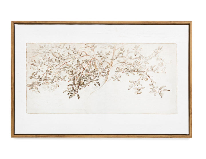 Apple Grove Sketch Framed Canvas Wall Art