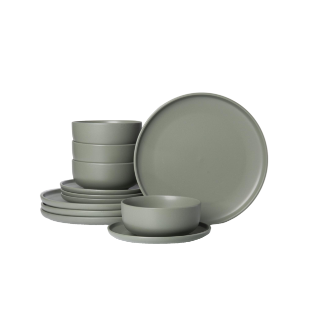 Sage Stone Dinnerware Set – 12 Piece
