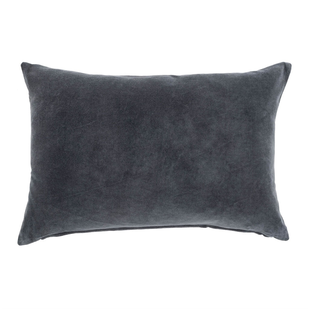 The Vera Velvet Pillow in Graphite