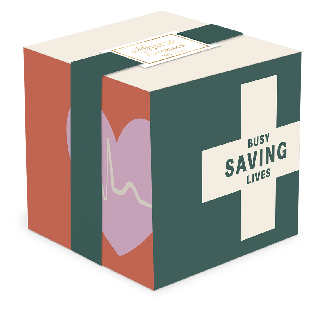Nurse Note Block – Busy Saving Lives
