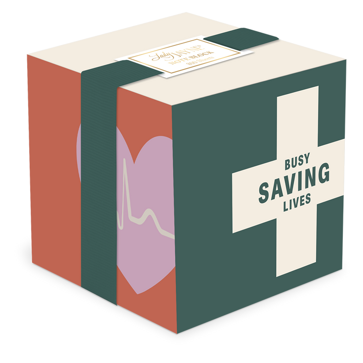 Nurse Note Block – Busy Saving Lives