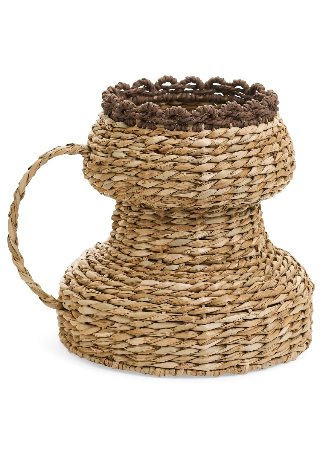 Harvest Weave Vase in Deep Chocolate