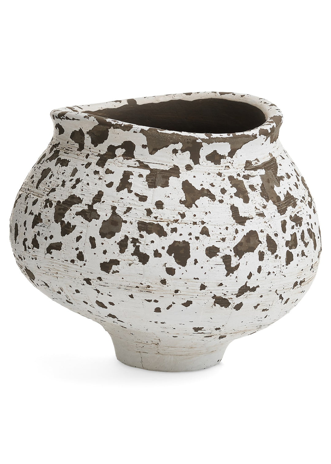 Weathered Terracotta Round Speckled Planter
