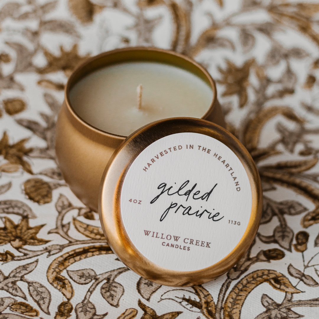 Gilded Prairie 4oz Travel Candle