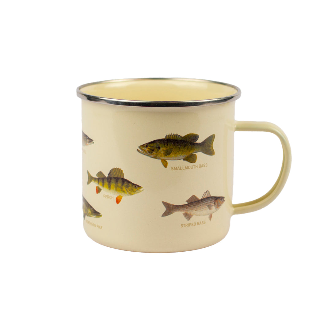 Canadian Water Fish Enamel Mug