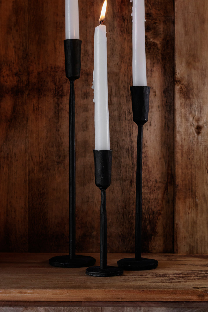 Black Iron Candlestick Holder