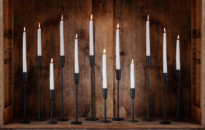 Black Iron Candlestick Holder