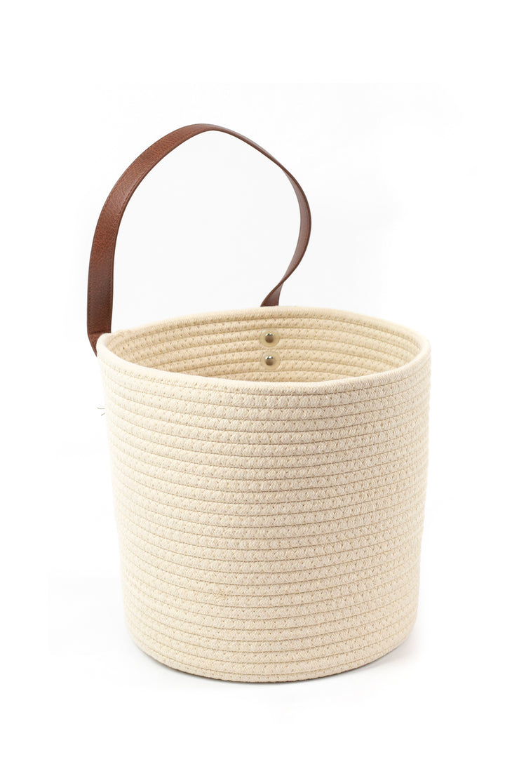 Woven Cotton Hanging Basket