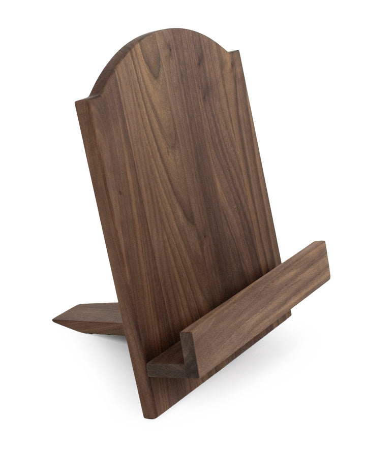 Walnut Cookbook Holder – Arch