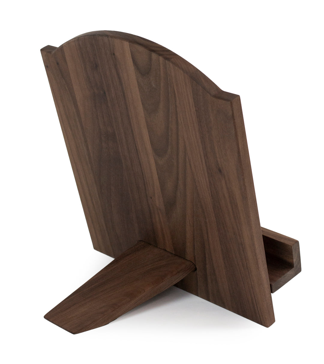 Walnut Cookbook Holder – Arch