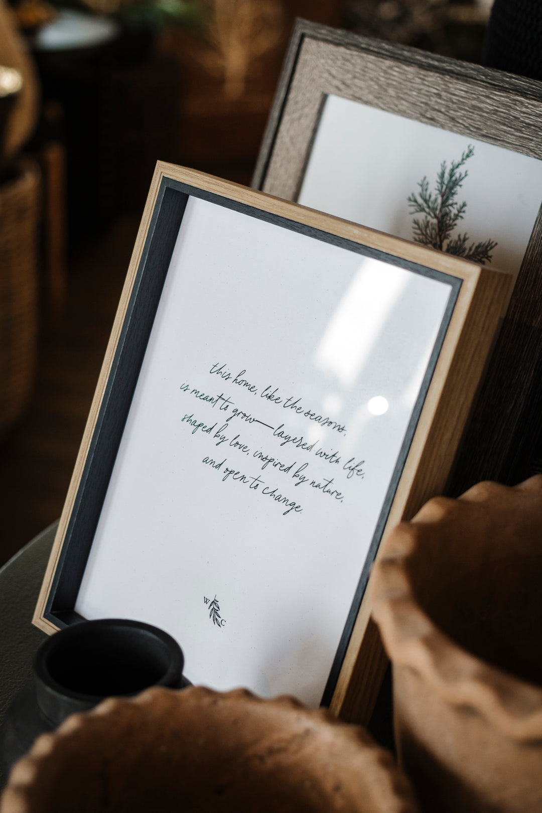 Daxton Black & Natural Picture Frame