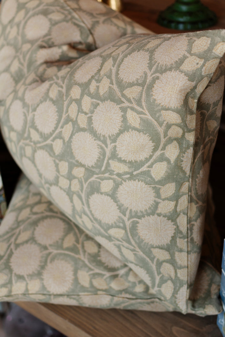 Marigold Block Print Pillow