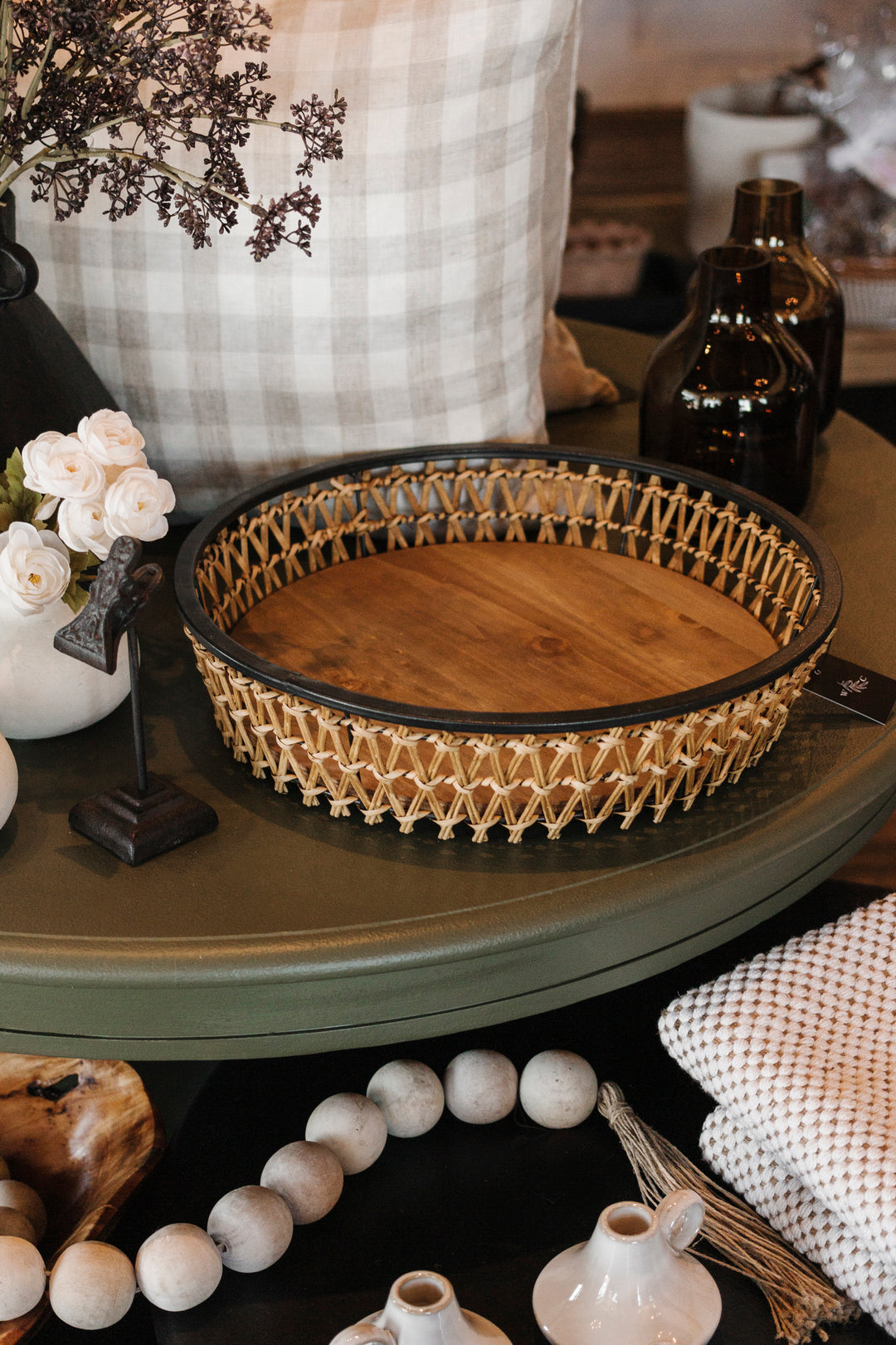 Woven Rattan Tray
