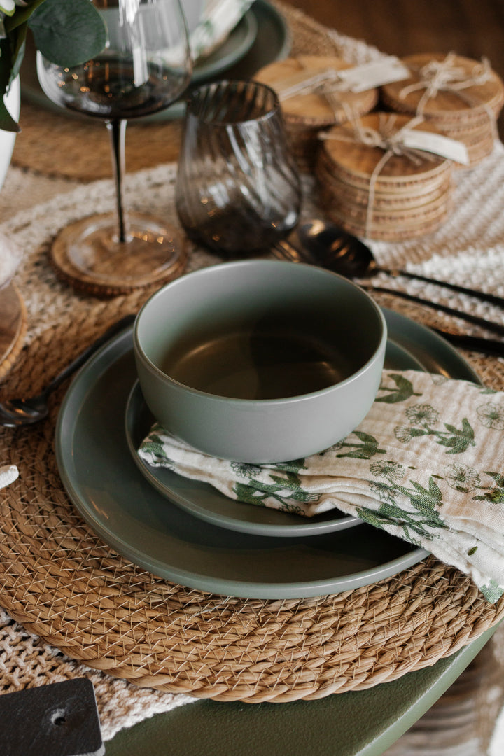 Sage Stone Dinnerware Set – 12 Piece
