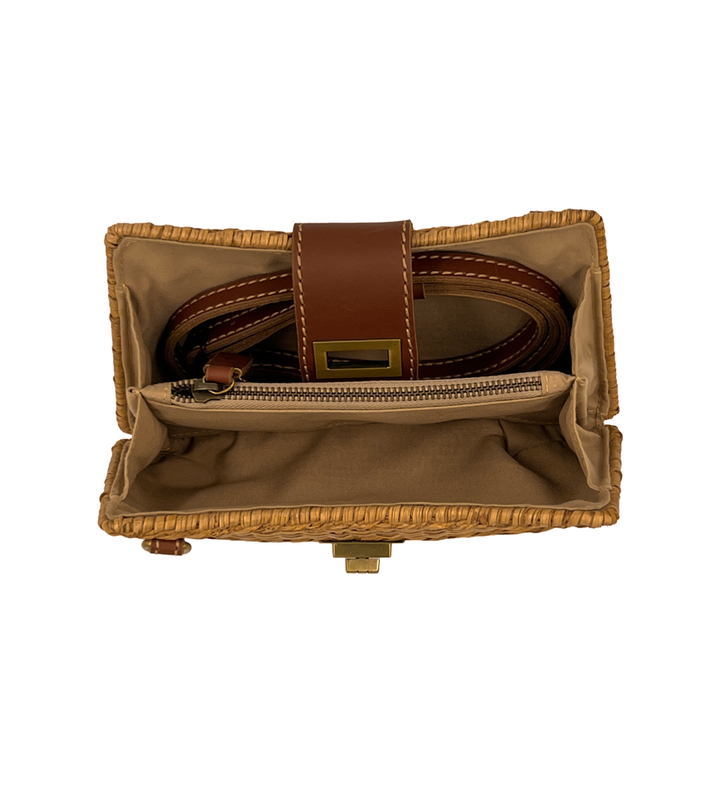 The Sundown Woven Palm Crossbody