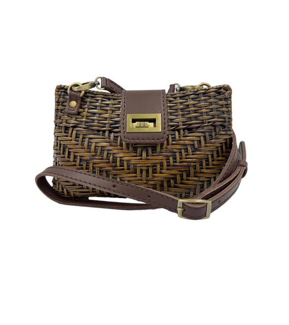 The Sundown Woven Palm Crossbody