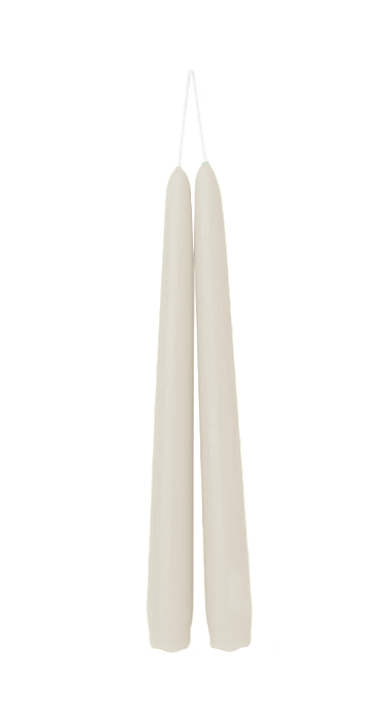 Off White Taper Candle Set of 2