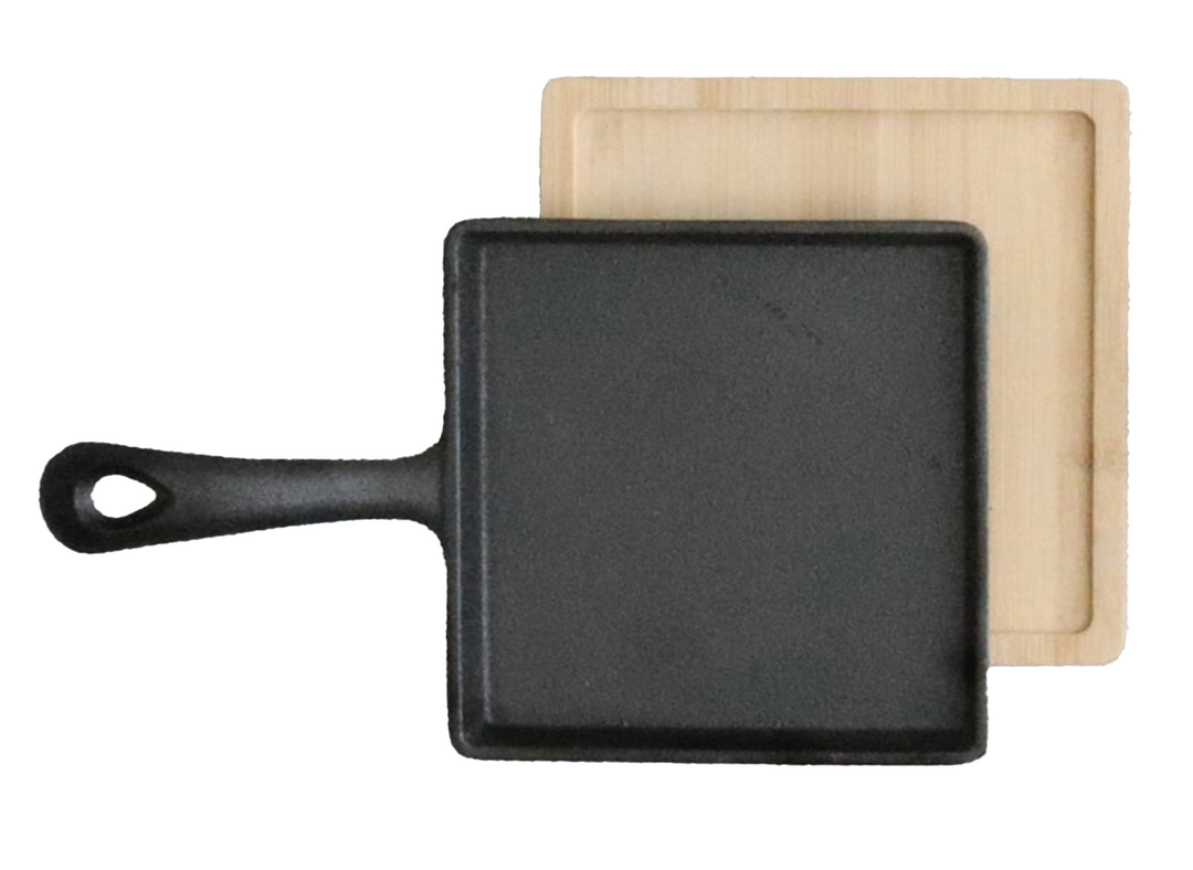 Cast Iron Mini Tapas Pan with Tray