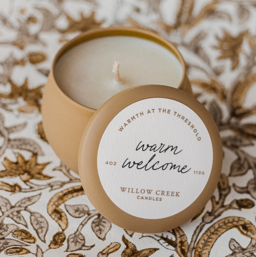 Warm Welcome 4oz Travel Candle
