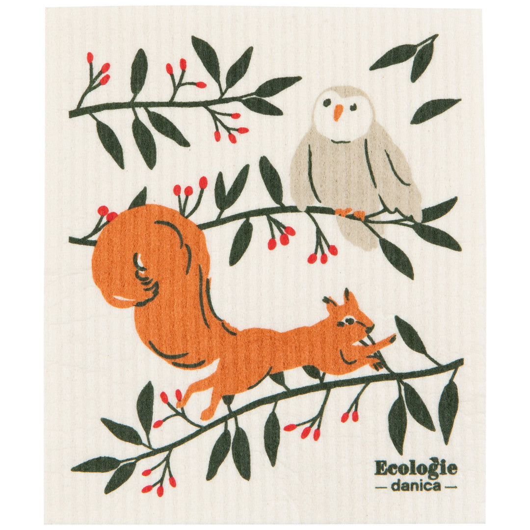 Woodland Gathering Sponge Cloth