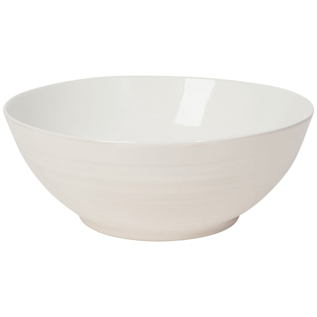 Cream Primstone Serving Bowl