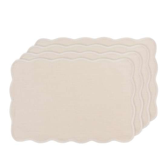 Ridgewood Scalloped Placemat Set of 4
