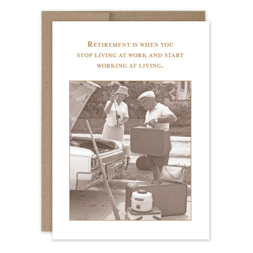 Working at Living Retirement Card