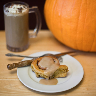 Recipe: Pumpkin Cinnamon Rolls with Salted Caramel Whisky Drizzle