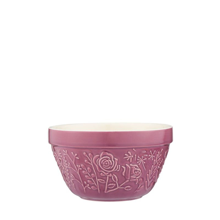 Small Dusty Rose Embossed Prep Bowl