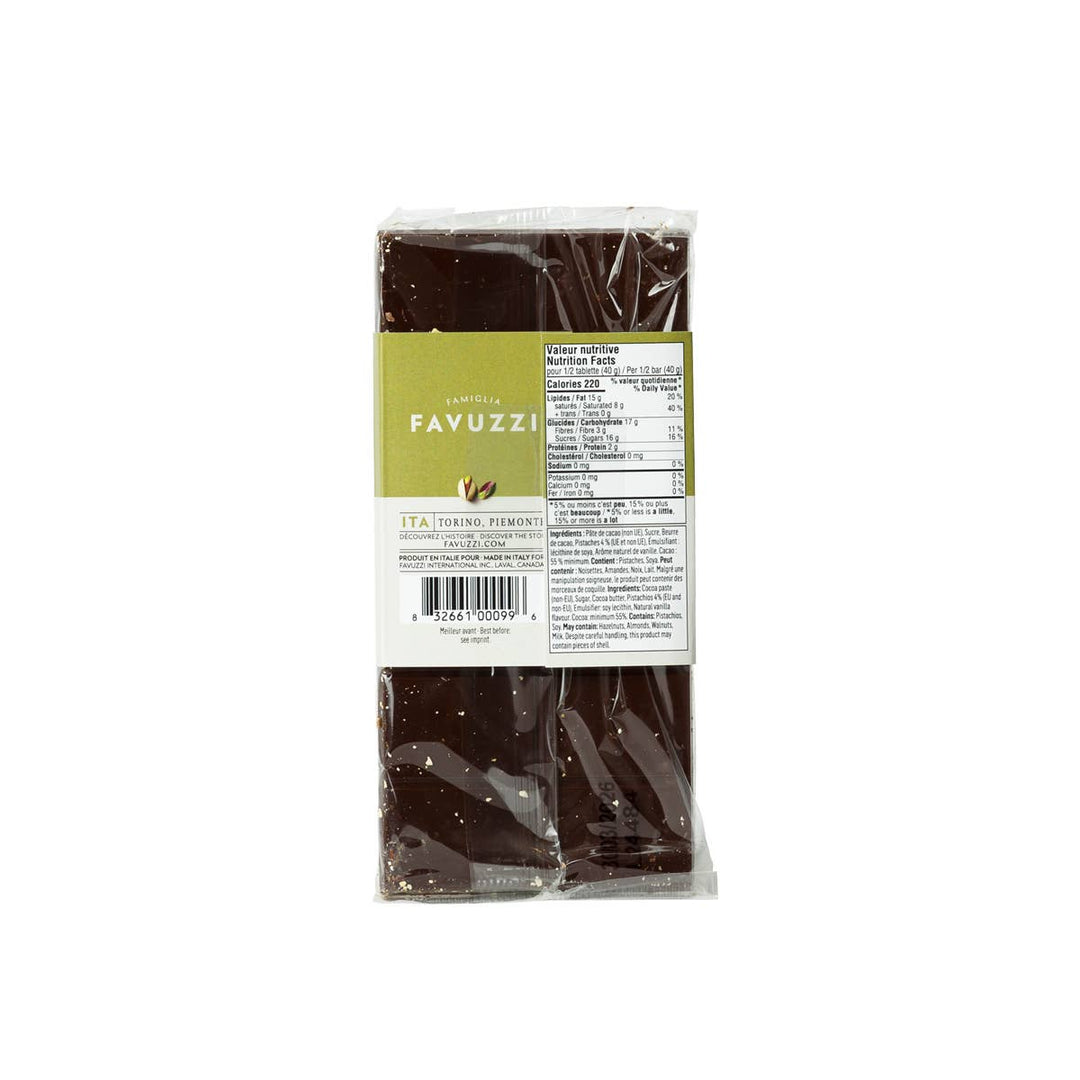 Sicilian Pistachio Dark Chocolate Bar