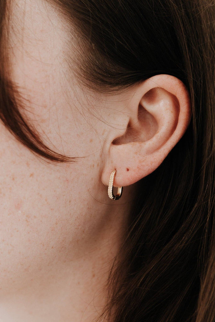 Maeve Gold Filled Rectangle Hoops