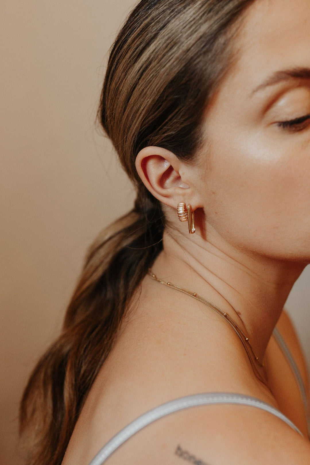 Long Rectangle Hoops | Sydney Rose Co.