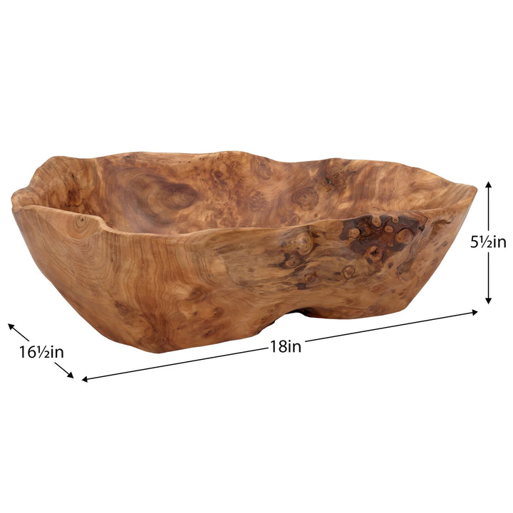 Rustic Costa Fir Wood Bowl