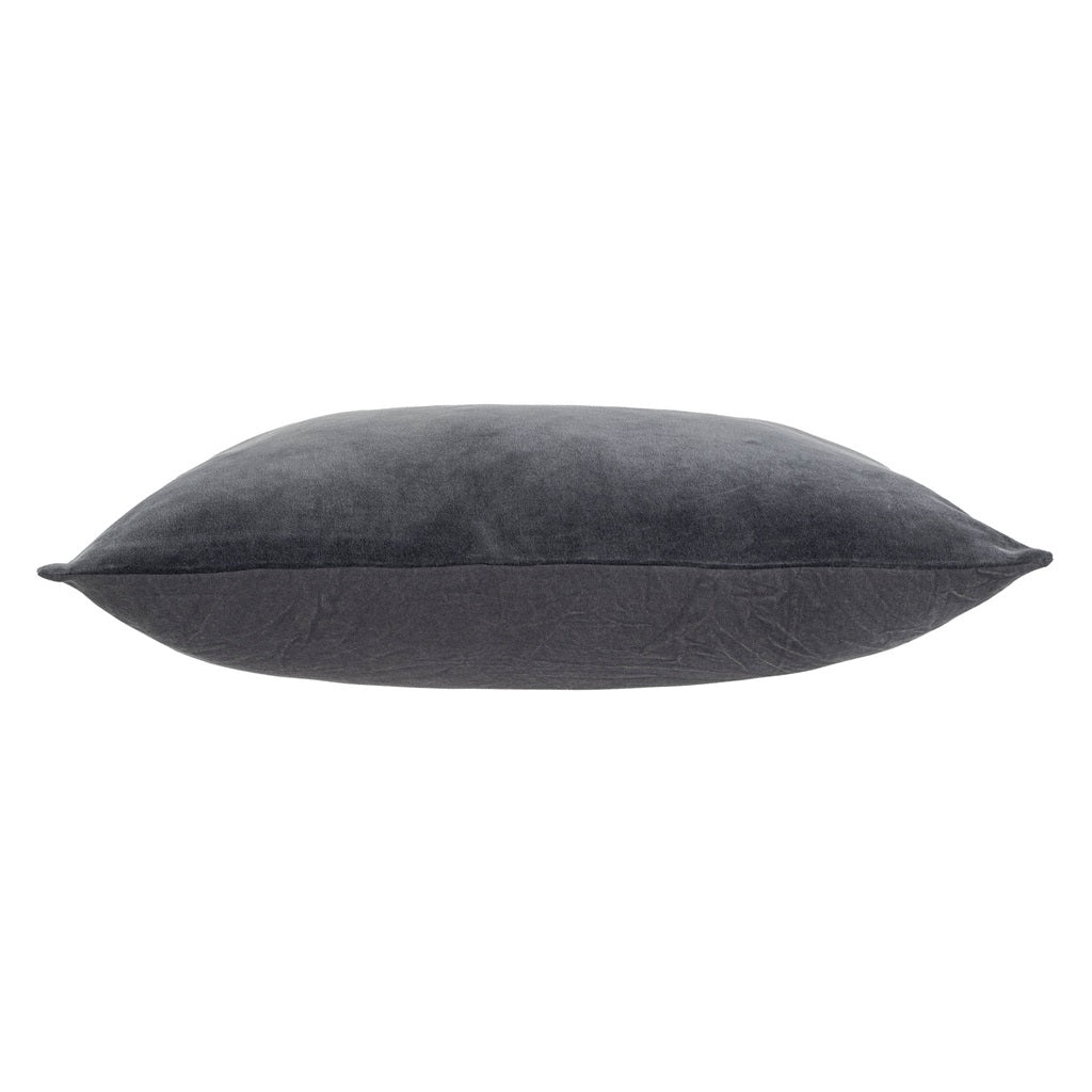 The Vera Velvet Pillow in Graphite