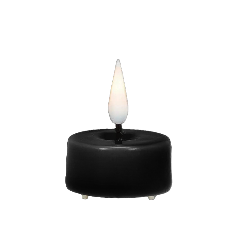 Nordic LED Black Tealight Set – 6 Pack