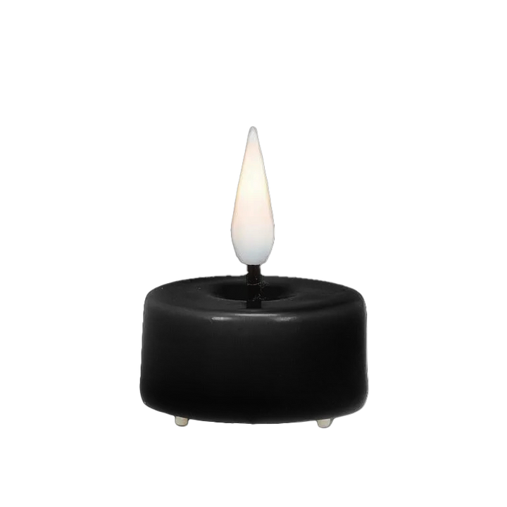 Nordic LED Black Tealight Set – 6 Pack