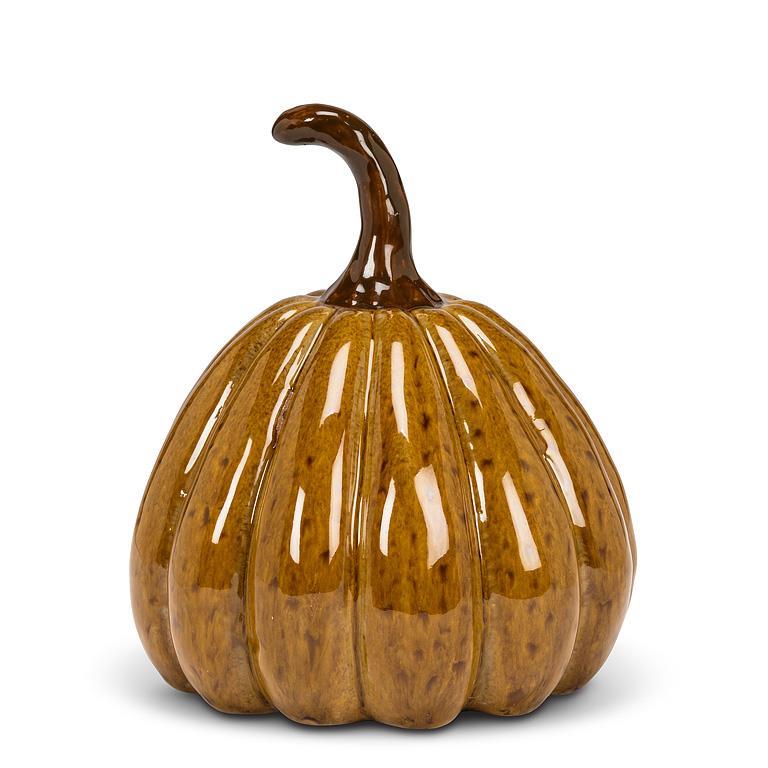 Ochre Glazed Pumpkin