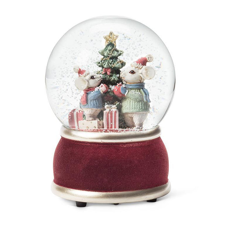 Christmas Mice Snow Globe