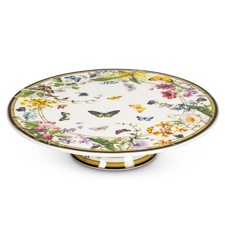Floral Garden Pedestal Cake Stand