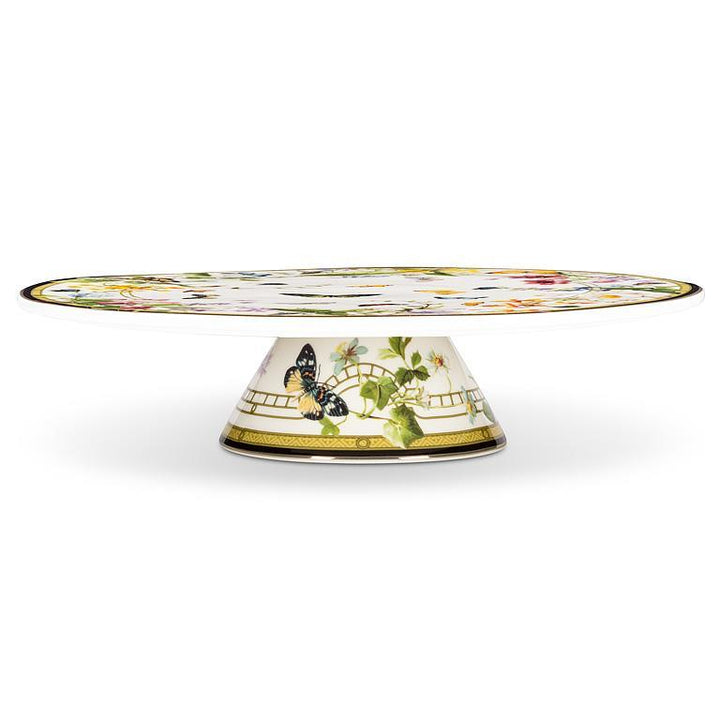 Floral Garden Pedestal Cake Stand