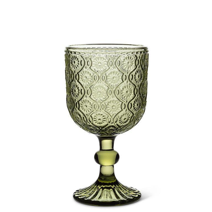 Olive Lace Goblet Set