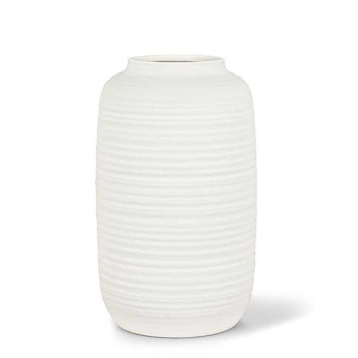 Sorella White Textured Medium Vase