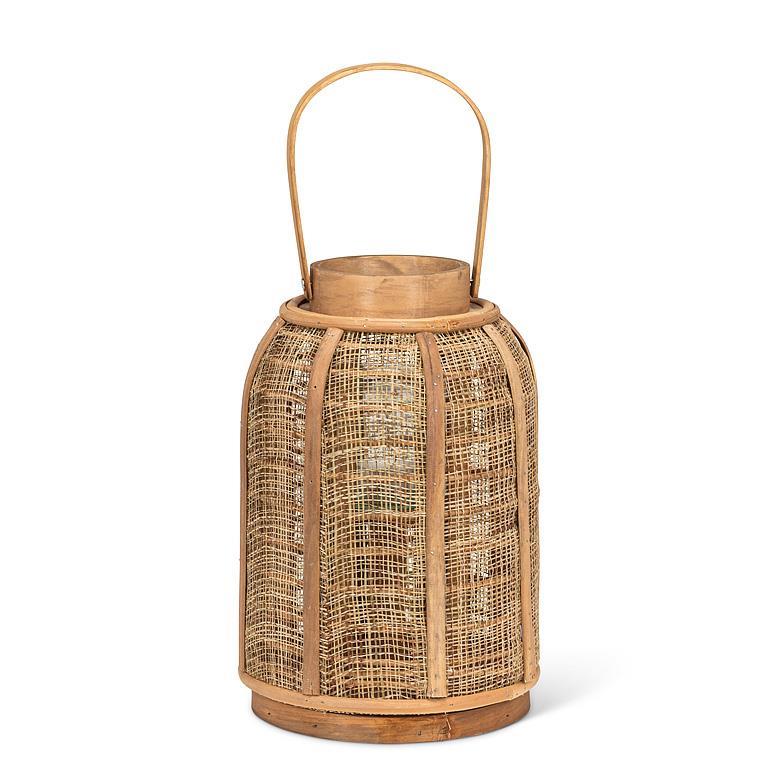 Woven Bamboo Lantern with Handle