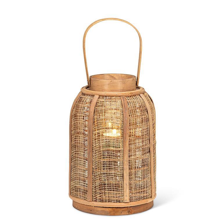 Woven Bamboo Lantern with Handle