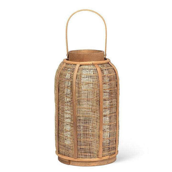 Woven Bamboo Lantern with Handle