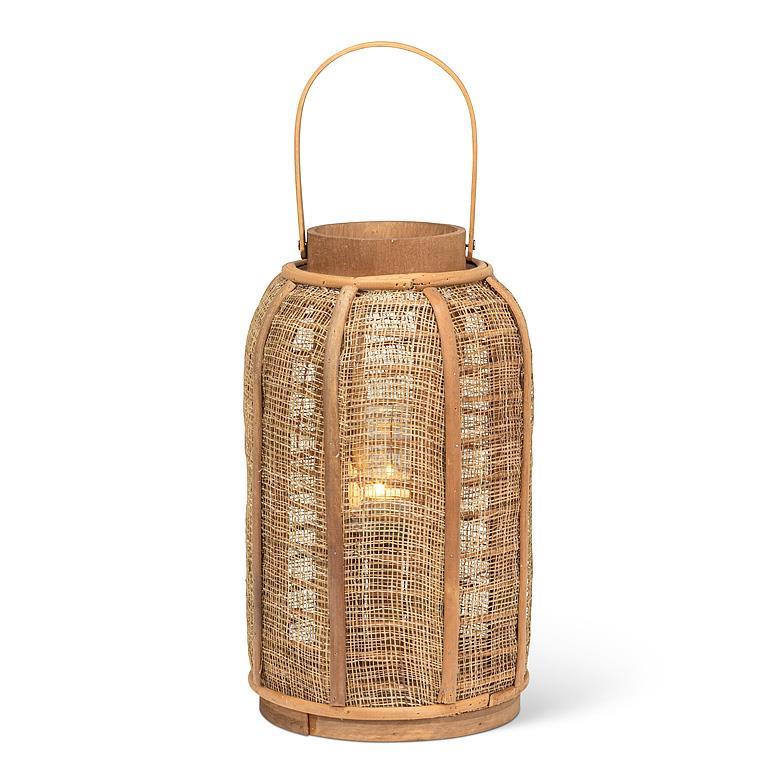 Woven Bamboo Lantern with Handle