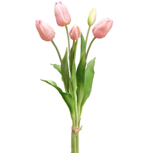 Petal Pink Real Touch Tulip Bundle